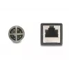 DeLOCK M12-adapterkabel X-gecodeerd 8 pin stekker naar RJ45 bus 50 cm