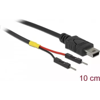 USB-kabel DeLOCK 85412 Mini-USB B zwart 0,1 m