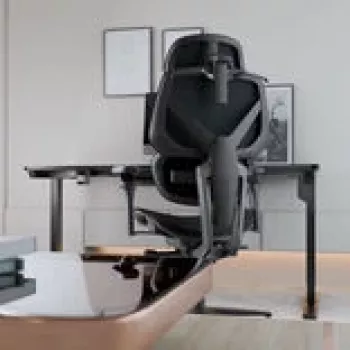 Gaming-stoel thunder x3 FLEX Pro Fabric grijs — ergonomische draaistoel, verstelbare armleuningen en kanteling