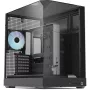 Tower-behuizing APNX V2 met drie geharde glaspanelen, zwart