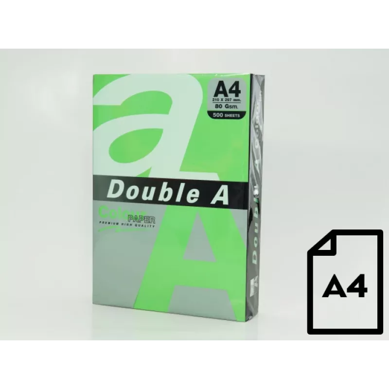 Kleurpapier Double A, 80 g, A4, 500 vel, Parrot