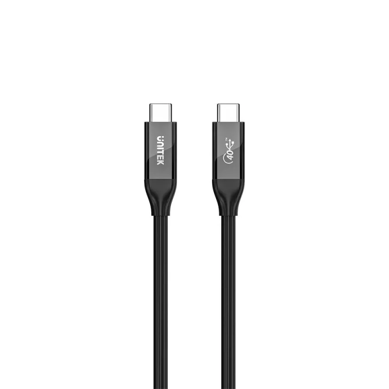 USB-C-kabel Unitek C14100ABK01-2M – 2 m, 100 W Power Delivery, 40 Gbit/s data