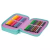 Etui Coolpack Jumper 2 – dubbeldeks ontwerp, rits, stofoppervlak