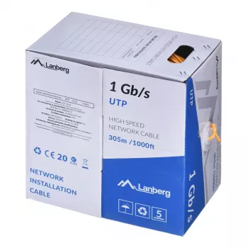 Netwerkkabel Lanberg LCU6-10CC-0305-O U/UTP 305 m oranje