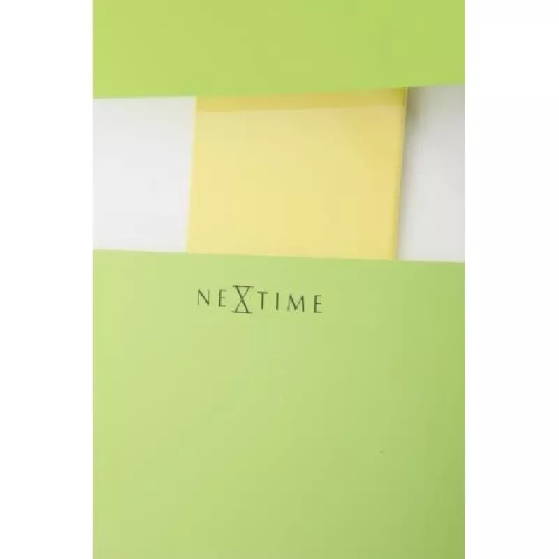 NeXtime wandklok 2855gn Bold Stripes, 19 x 38 cm, wand, groen