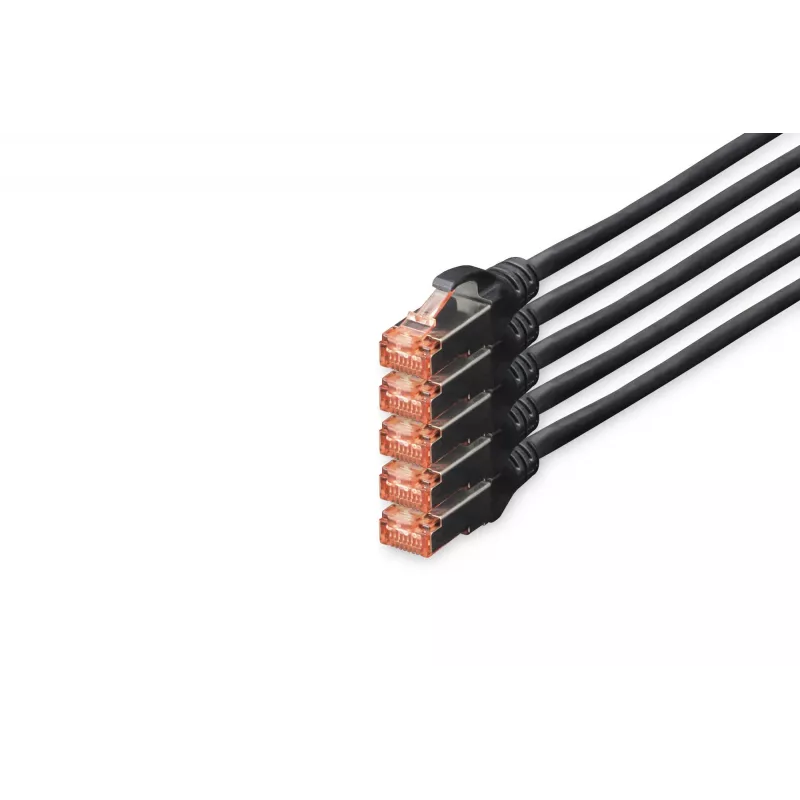 Netwerkkabel Digitus CAT 6 S/FTP RJ-45 10 m zwart