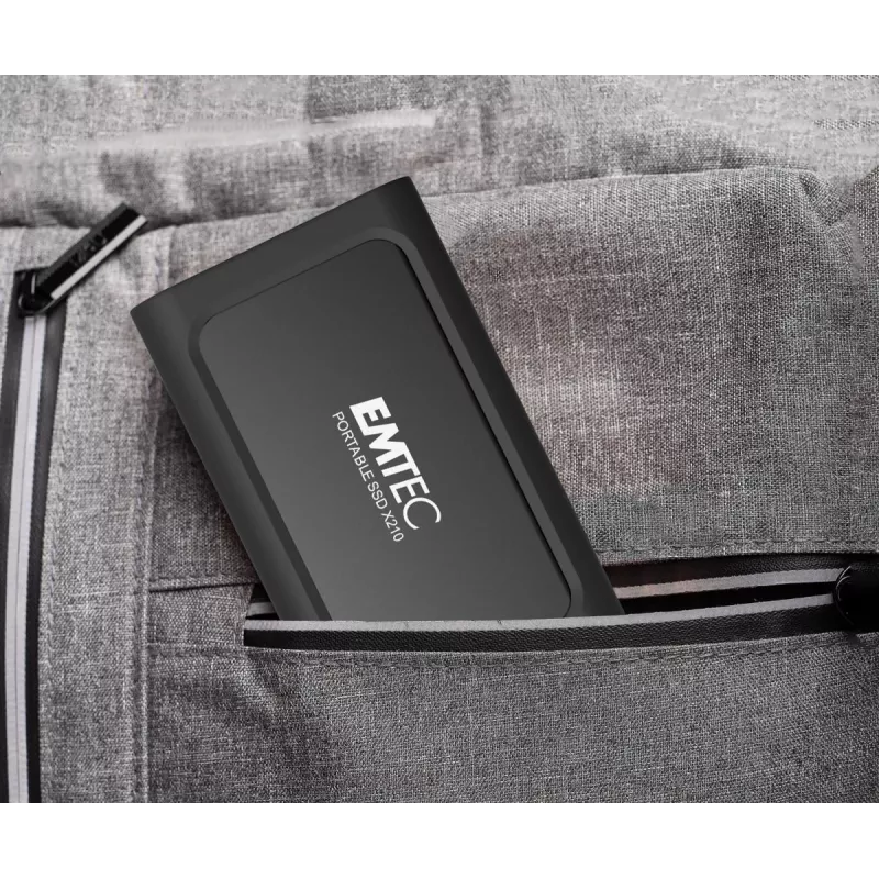 Emtec X210 ELITE 2 TB USB Type-C 3.2 Gen 2 (3.1 Gen 2) zwart, rood