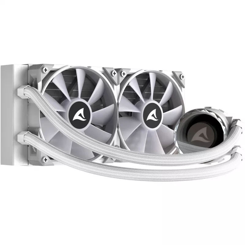 S80 RGB White AIO 240mm, vloeistofkoeling wit