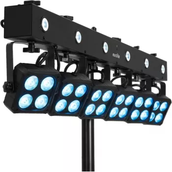 Verlichtingsset EUROLITE KLS-180/6 — 6 LED-spots, compact ontwerp