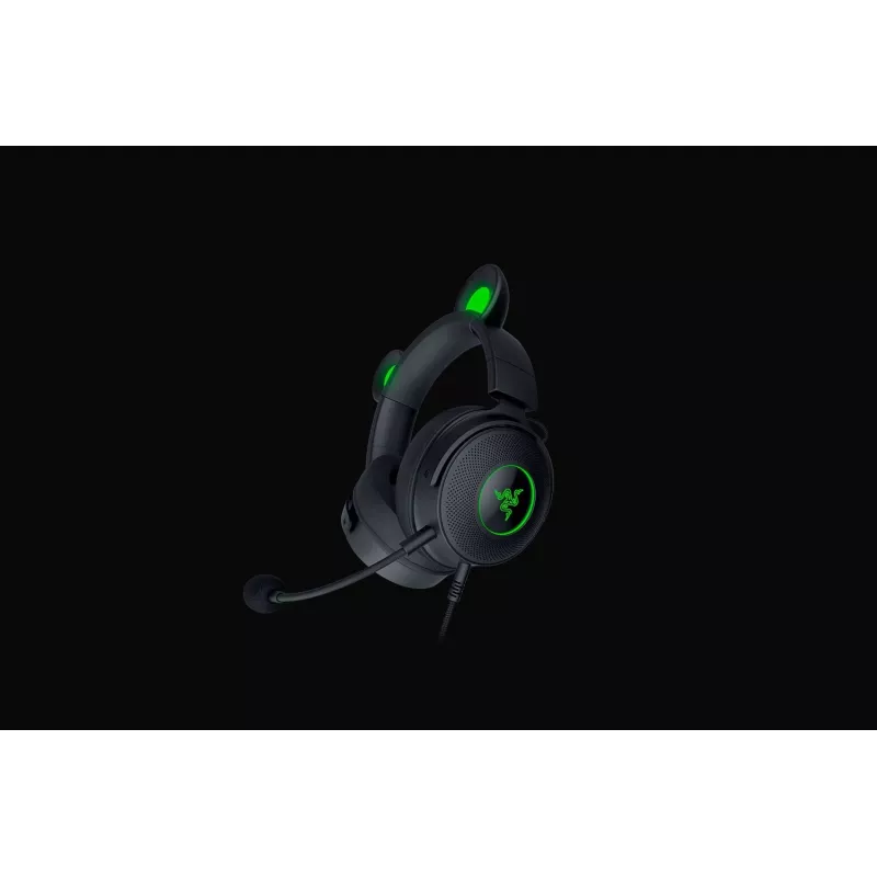 Razer Kraken V2 Pro Kitty Edition – bedrade over-ear gaming-headset, zwart