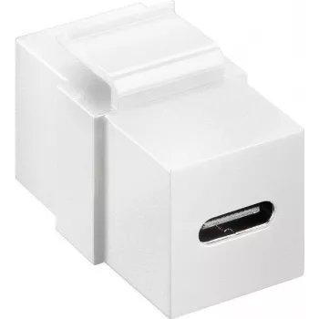 Goobay Keystone-module USB-C™-bus, USB 3.2 Gen 2 (10 Gbit/s), wit (61262)