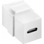 Goobay Keystone-module USB-C™-bus, USB 3.2 Gen 2 (10 Gbit/s), wit (61262)
