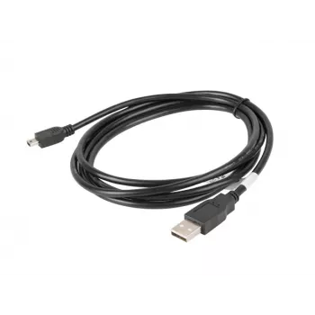 USB 2.0 kabel Mini AM-BM5P 1,8 m zwart