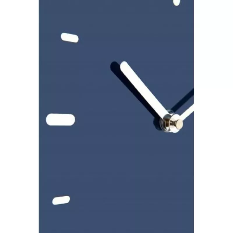 NeXtime wandklok 3072bl Thumbs up, 40,5x41,5 cm, wand, blauw/zilver