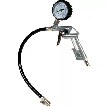 Persluchtset Professional, 5-delig, spuitpistool zilver/rood