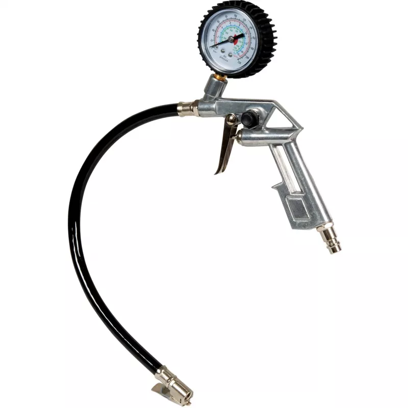 Persluchtset Professional, 5-delig, spuitpistool zilver/rood