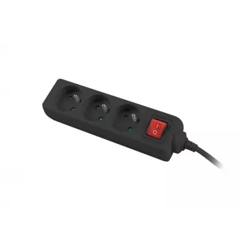 Lanberg PS1-03E-0150-BK verlengsnoer (1,5 m, zwart)