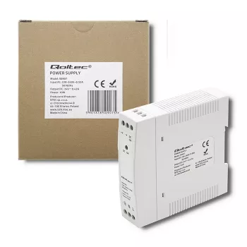 DIN-rail voeding 10W, 24V, 0,42A, slank