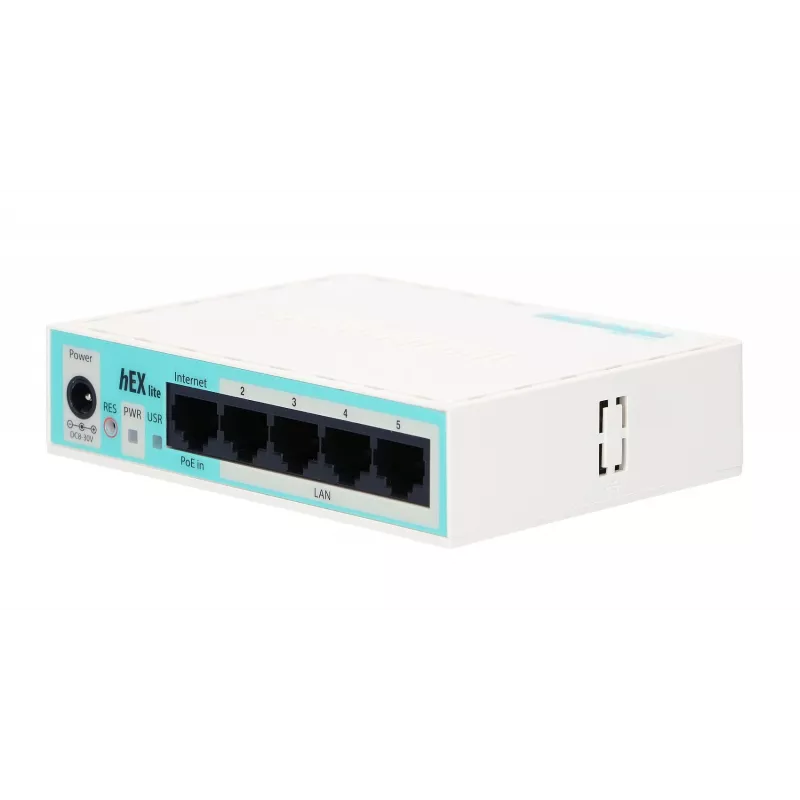 Mikrotik hEX lite bekabelde router wit