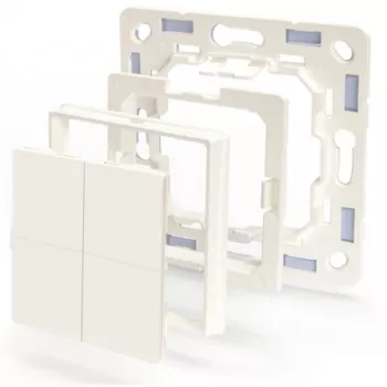Shelly BLU Wall Switch 4 lichtschakelaar kunststof ivoor bedieningstype: knoppen