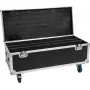 Roadinger flightcase voor 2x LED TMH Bar-S120 met wielen — beschermende transportkoffer
