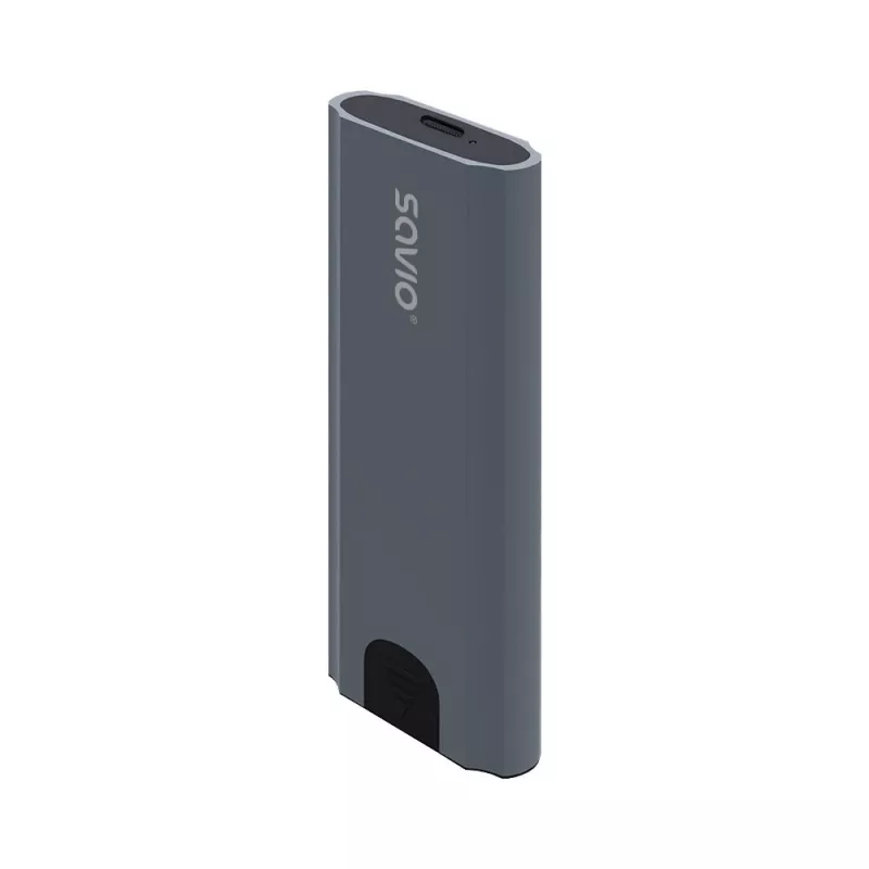 M.2 SSD-behuizing SAVIO AK-67 grijs, USB 10 Gbit/s, ondersteuning voor enkele M.2-schijven