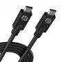 USB 40Gbps Type-C-kabel Akasa AK-CBUB67-10BK, 1 m, hogesnelheidsdatatransmissie