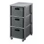 Opbergeenheid met laden Rotho Country 3 laden antraciet polypropyleen 325×375×712 mm met wielen