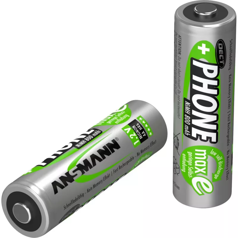 Batterij Ansmann blister 2 x DECT-accu AA 800mAh
