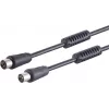 Coax-antennekabel ShiverPeaks 80208-128S, 100 dB maximale connectiviteit, zwart