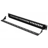 Patchpanel Extralink 24-poorts U/UTP (UTP) modulair, 1U, zwart, 482,6 mm breed