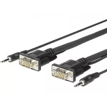 Vivolink PROVGAMCS4.6 videokabel-adapter 4,6 m VGA (D-Sub) + 3,5 mm zwart