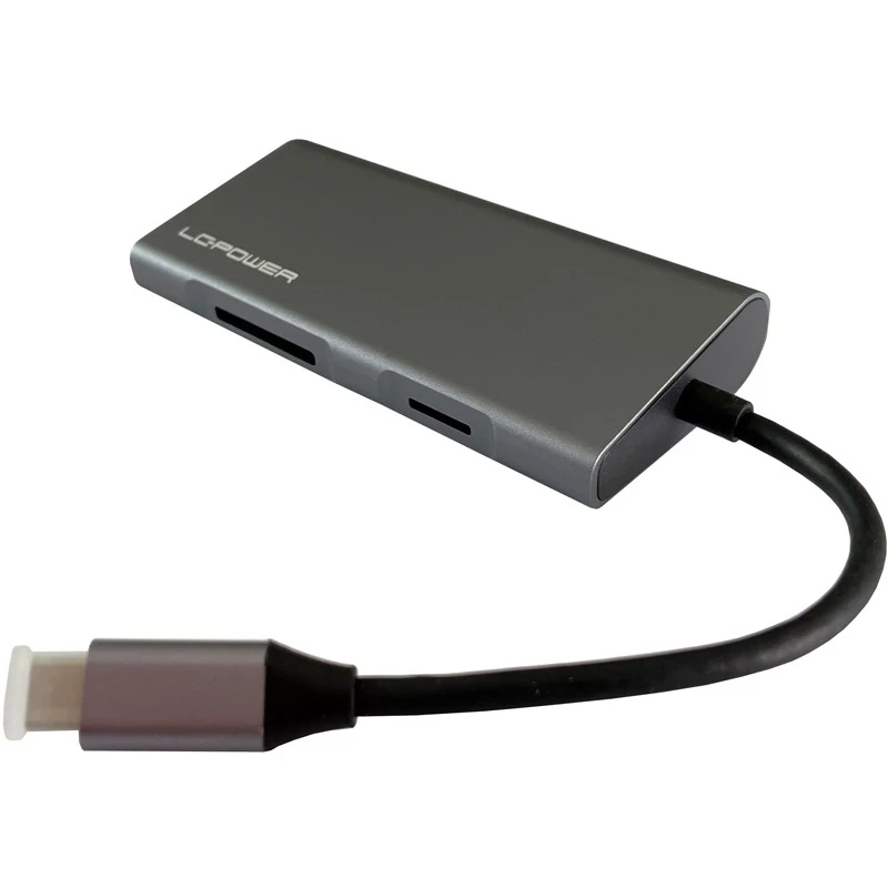 Laptop-dock LC-Power LC-HUB-C-MULTI-5 USB 3.2 Gen 1 Type-C bedraad