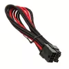 SilverStone PCIe-8-pin-naar-PCIe-6+2-pin-kabel, 250 mm – zwart/rood
