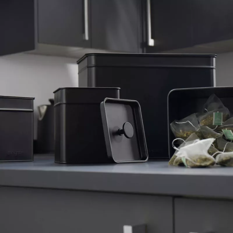 Broodtrommel Salter BW124581EU7 Kuro-staaldesign – opbergbox van roestvrij staal voor brood en bakwaren