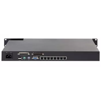 KVM-switch APC KVM0108A, 8-poorts PS/2 VGA, 1U rack, 1600x1200, zwart