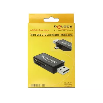 Kaartlezer DeLOCK 91731 USB 2.0 zwart
