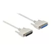 Seriële kabel DeLOCK 86907 beige 0,5m D-Sub 25 Pin