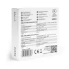 Savio CT-01/B draadloze temperatuur- en vochtigheidssensor voor binnen, LCD, klok, datum, magnetische houder, zwart
