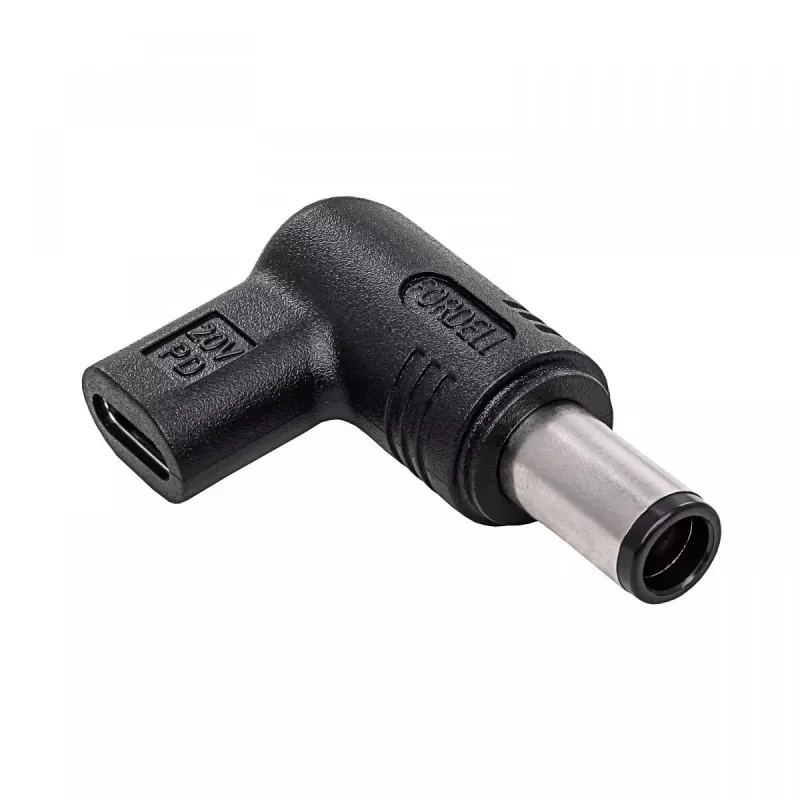 Akyga AK-ND-C08 laadadapter USB-C naar DC 7,4 x 5,0 mm + pin voor notebooks, 18,5-20 V, 100 W, voor Dell