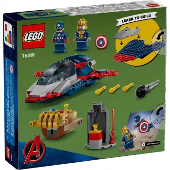 Bouwset LEGO Marvel Super Heroes Captain America Thanos 76319 — 107 onderdelen, 2 minifiguren, leeftijd 4+