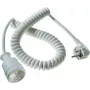 AS Schwabe 70412 Schuko-spiraalkabel, wit