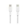 Belkin BOOST CHARGE - USB-kabel - 24-pins USB-C (m) naar 24-pins USB-C (m) - USB 2.0 - 2 m - wit
