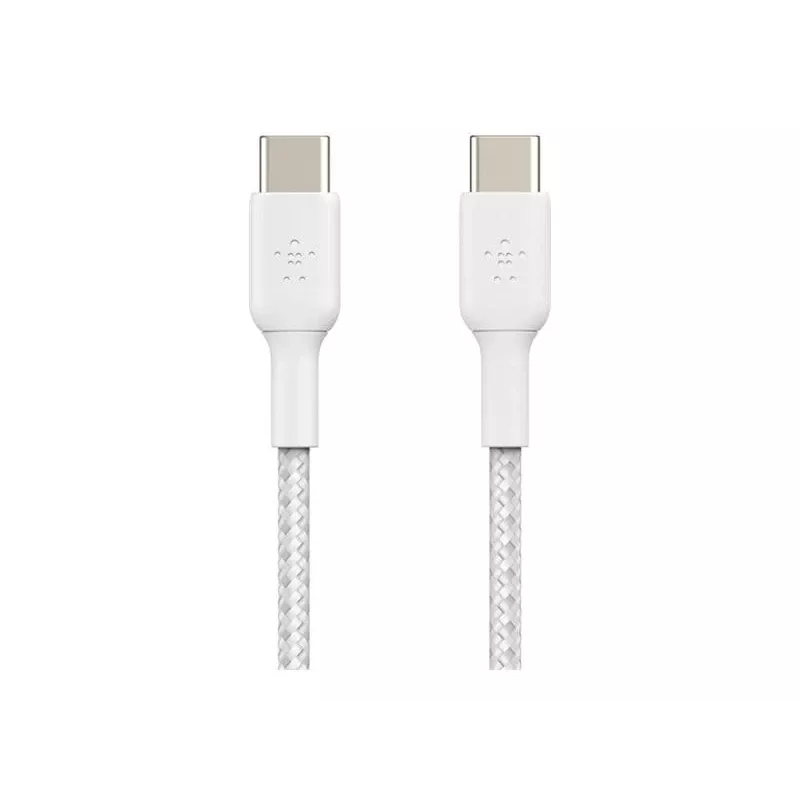 Belkin BOOST CHARGE - USB-kabel - 24-pins USB-C (m) naar 24-pins USB-C (m) - USB 2.0 - 2 m - wit