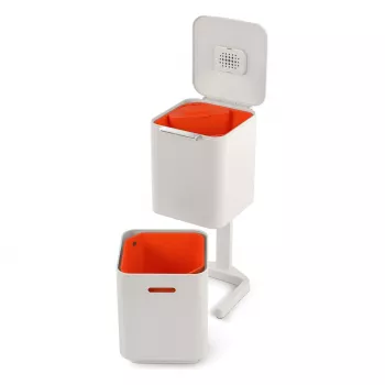 Joseph Joseph afvalbak Totem 60 L steengrijs