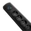 Overspanningsbeveiliging Qoltec 50269 zwart 5 AC-stopcontacten 230V