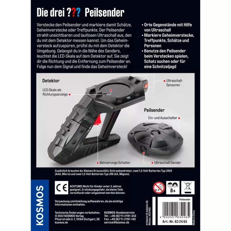 De drie peilsenders, detectivesets
