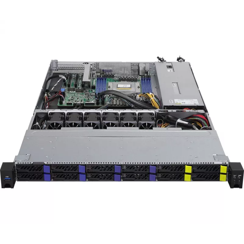 ASRock 1U8S4E-GENOA/2T Server-Barebone SoC-socket SP5 (LGA 6096) Rack (1U)