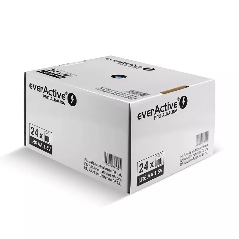Alkalinebatterijen everActive LR64BLPADIS — 96 stuks, AA-formaat