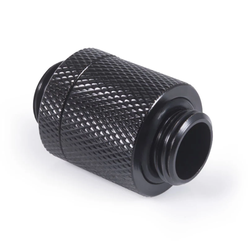 Alphacool ES D-Plug 20 mm G1/4 buitendraad naar G1/4 buitendraad, Deep Black